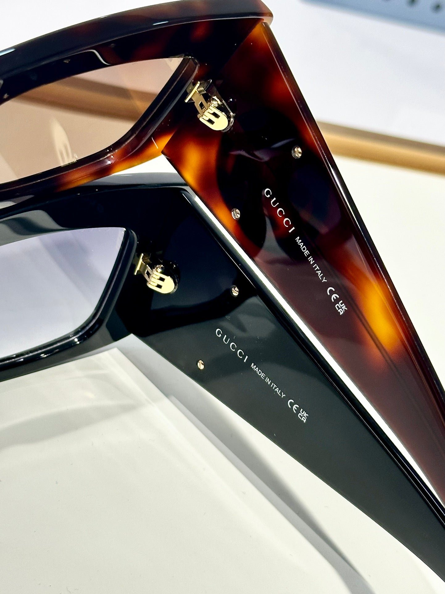 Gucci GG Print Lens Aviator Sunglasses - Image 8