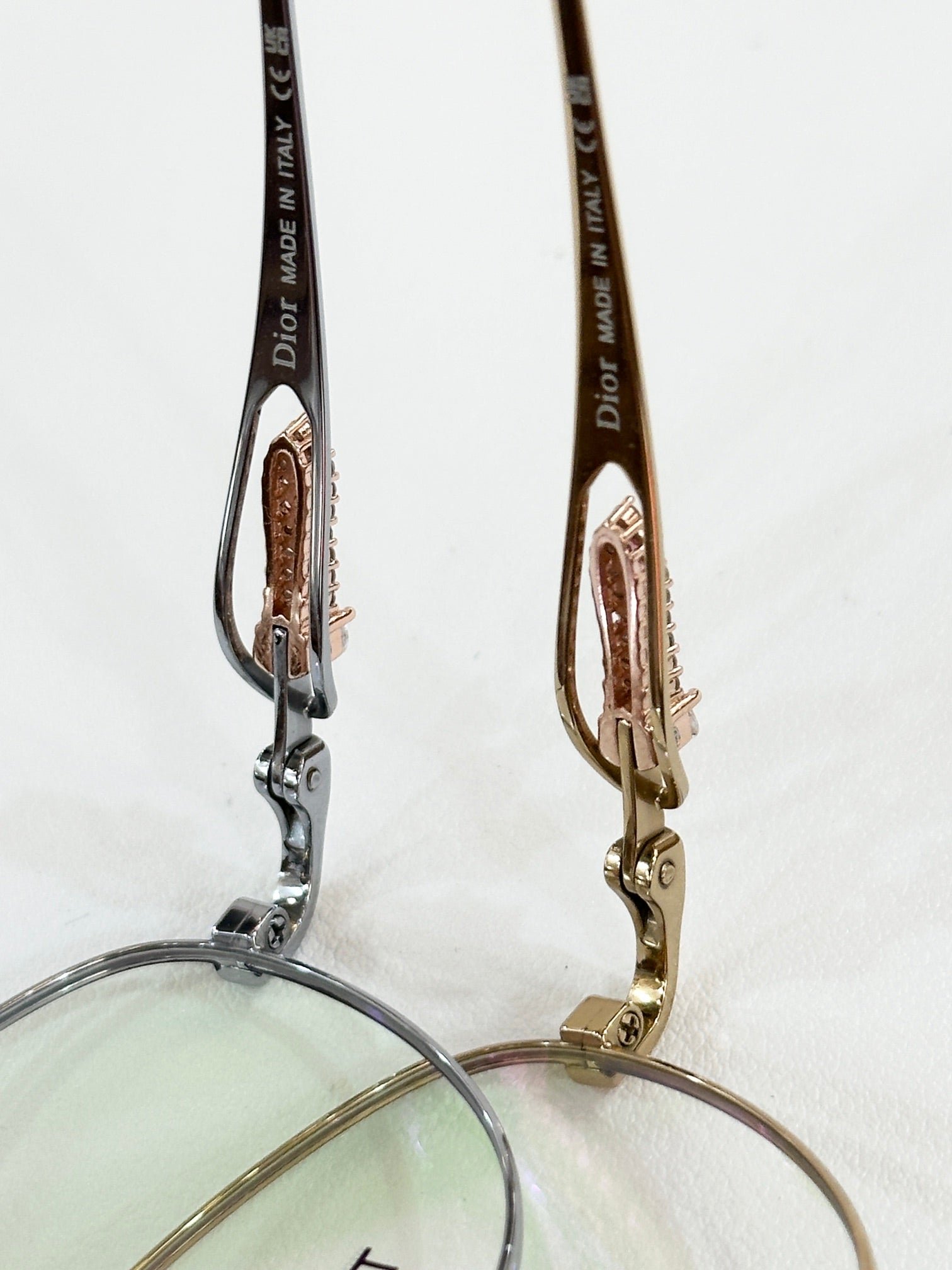 Dior Titanium Gold Round Optical Eyeglasses - Image 8