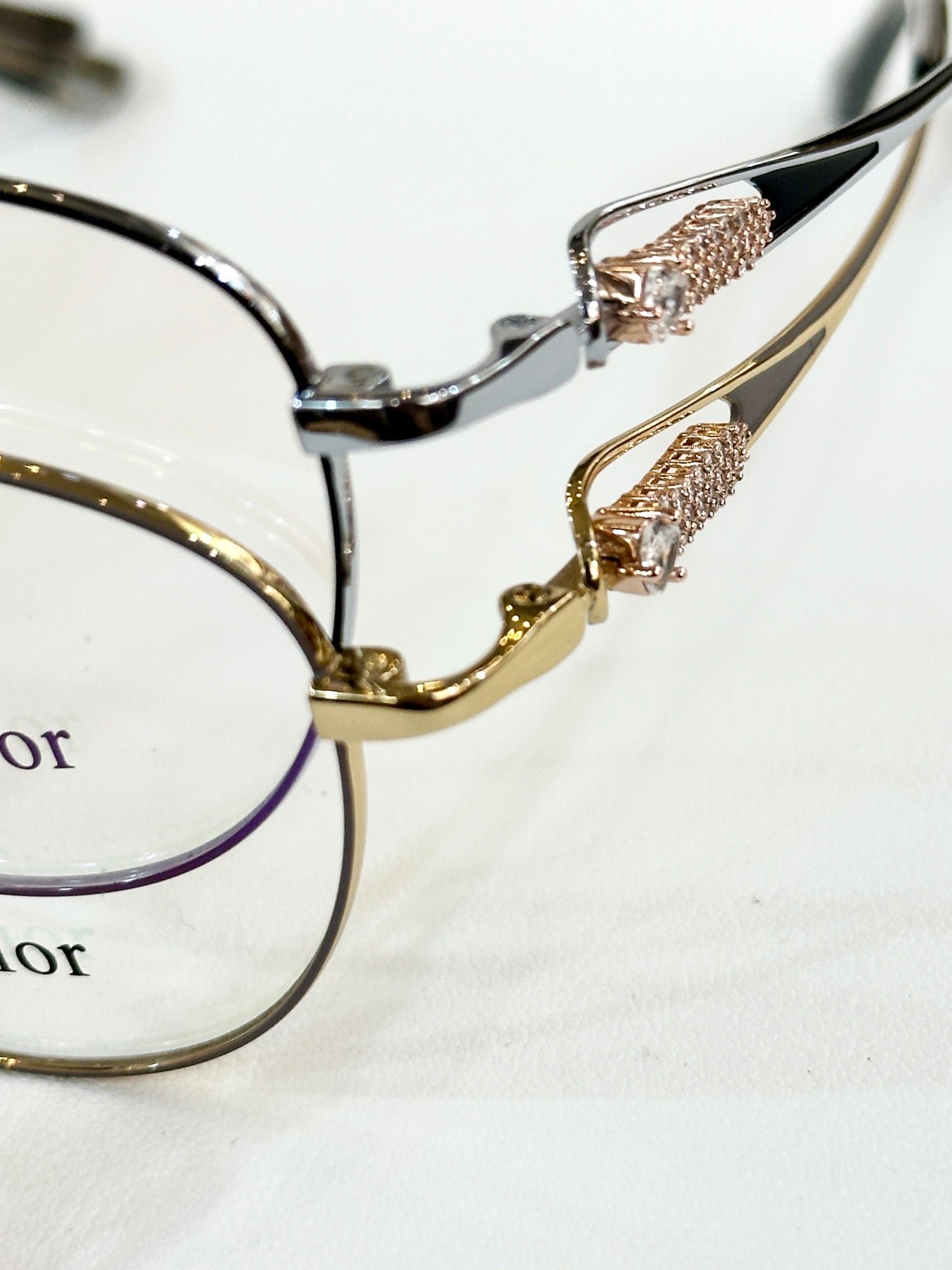 Dior Titanium Gold Round Optical Eyeglasses - Image 9