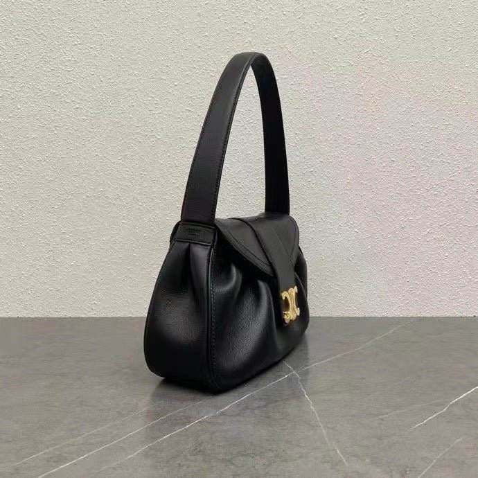 Alternative view of Celine Polly Bag 33 Black Calfskin