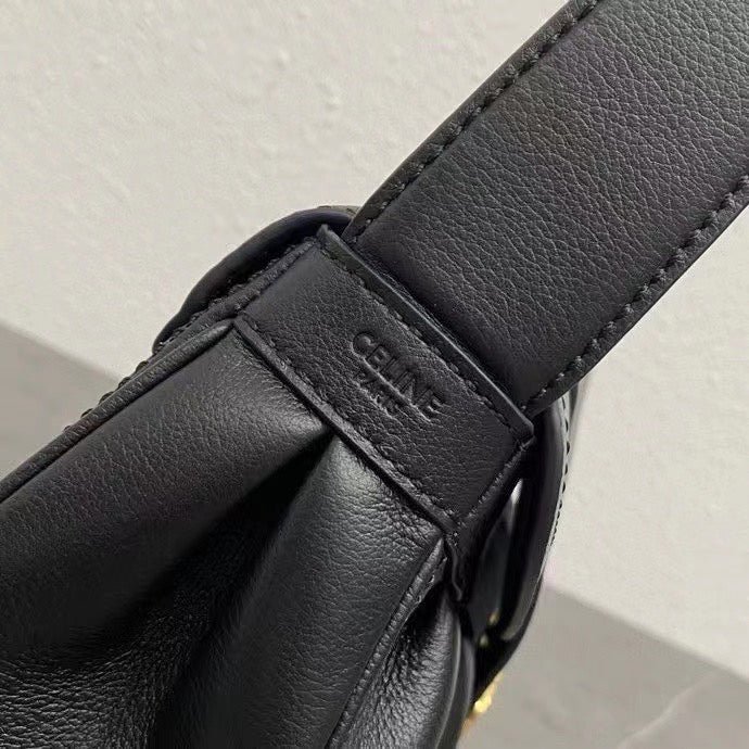 Celine Polly Bag 33 Black Calfskin - Image 5