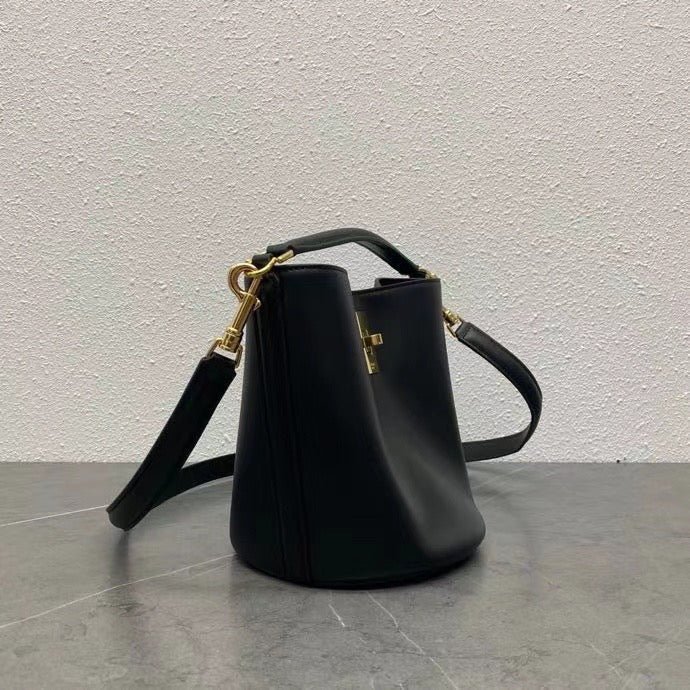 Celine Teen Bucket Black Calfskin Bag - Image 9