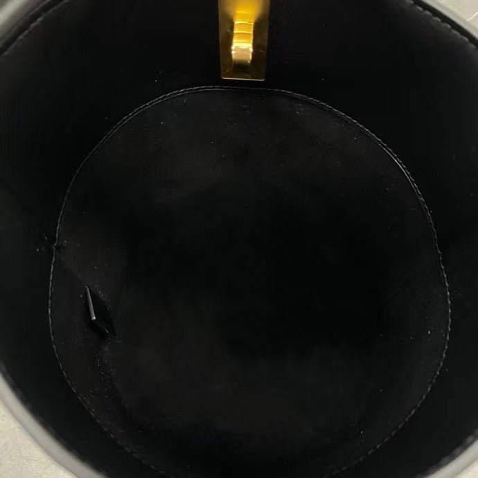 Celine Teen Bucket Black Calfskin Bag - Image 3