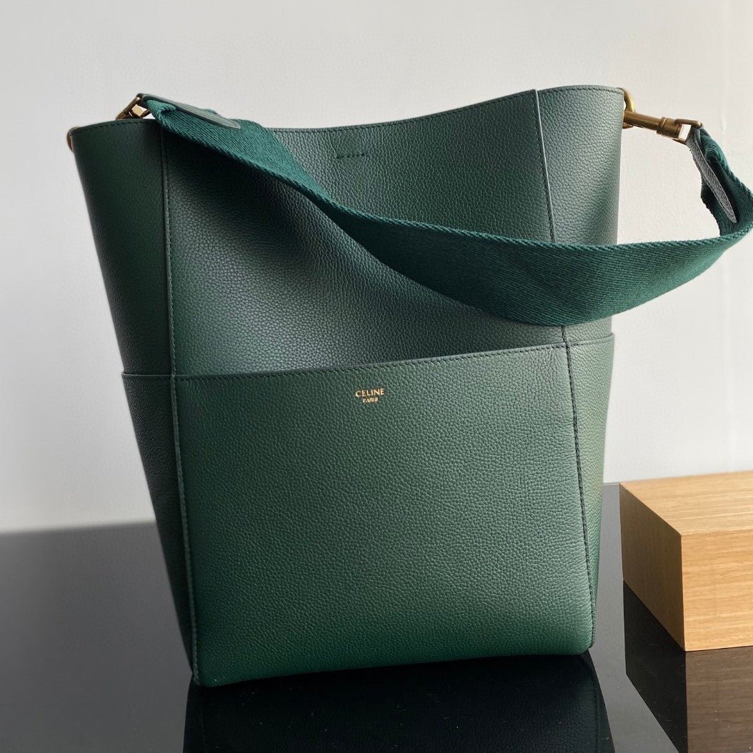 Celine Sangle Seau Bucket 33 Calfskin Bag
