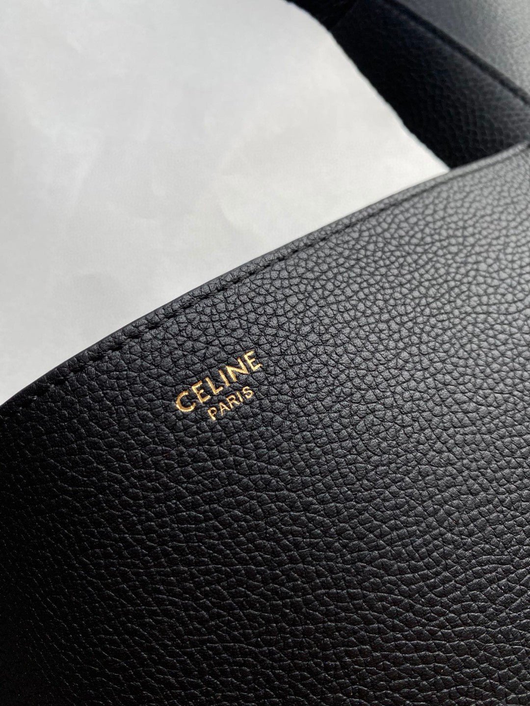 Celine Sangle Seau Bucket 33 Calfskin Bag - Image 8