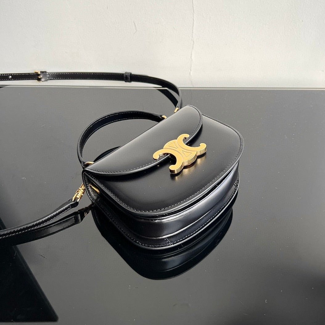 Alternative view of Celine Triomphe 15 Black Smooth Calf