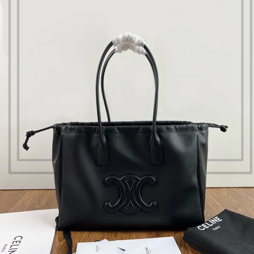 Celine Cuir 44 Black Calfskin Tote