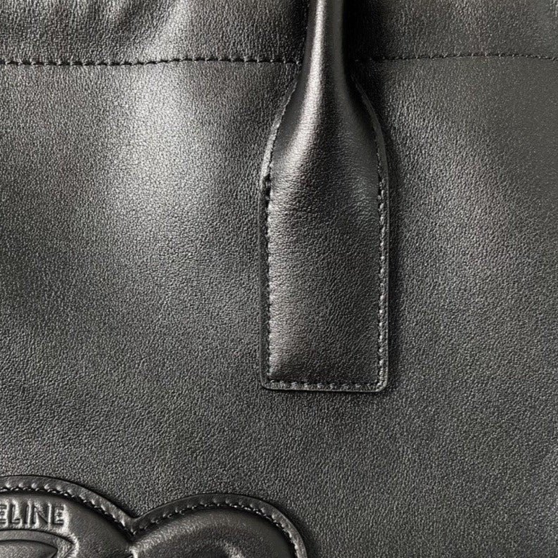 Celine Cuir 44 Black Calfskin Tote - Image 7