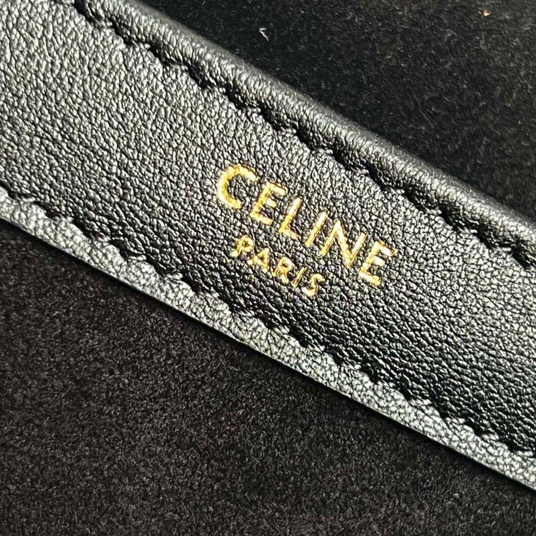 Celine Cuir 44 Black Calfskin Tote - Image 8