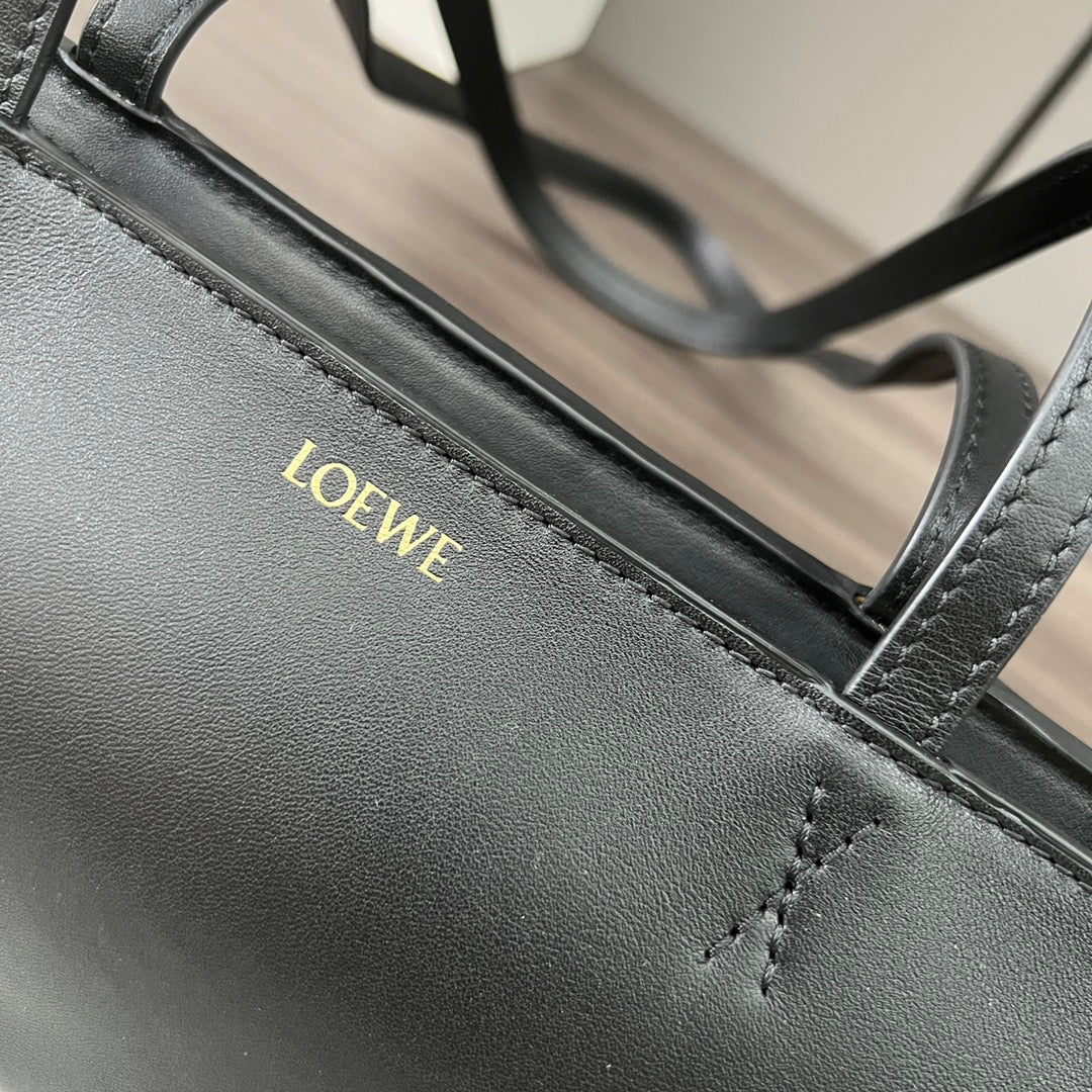 PUZZLE FOLD CROPPED 39 BAG IN BLACK SOLF GRAINED CALFSKIN - Image 7