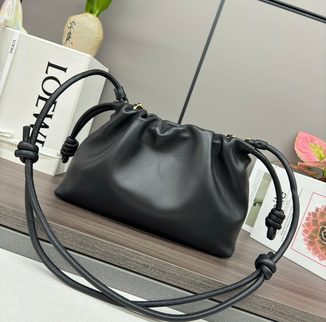 Alternative view of Loewe Flamenco Purse 30 Black Lambskin Ghw