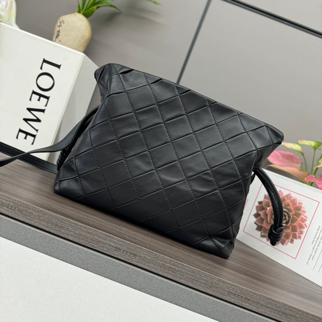 Alternative view of Loewe Flamenco Lucky Black Lambskin 30cm