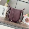 Loewe Hammock Slice Bag Reddish-Brown Shiny Calfskin