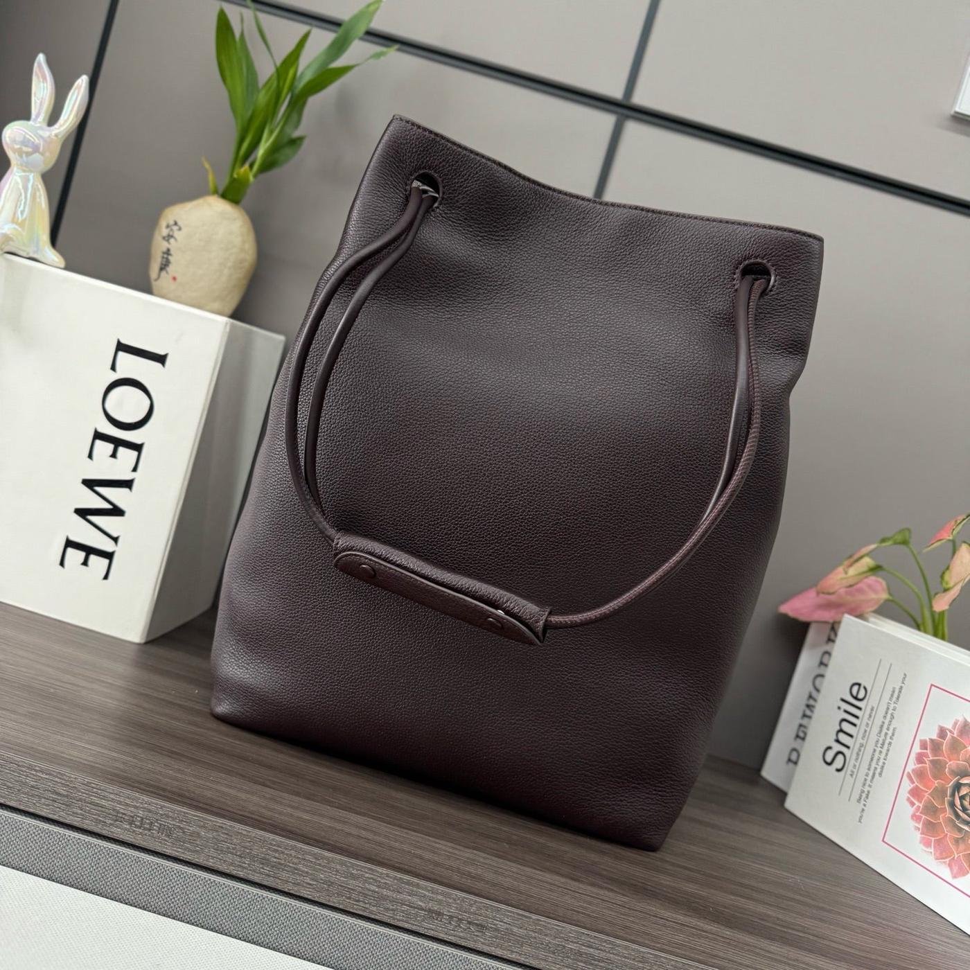 Alternative view of Loewe Pebble Hobo Chocolate Smooth Calfskin