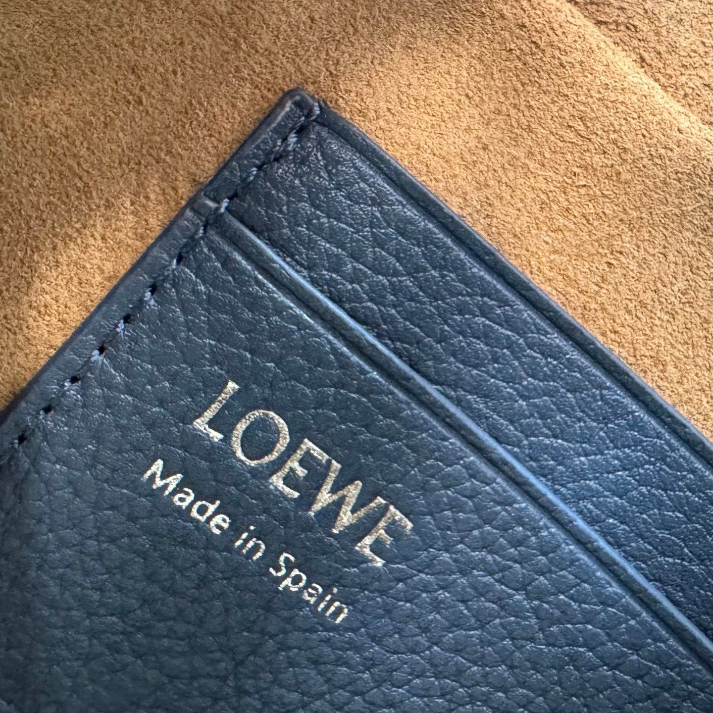 Loewe 2025 Small Pebble Messenger Bag Indigo Blue Grained Calfskin 274589 - Image 9