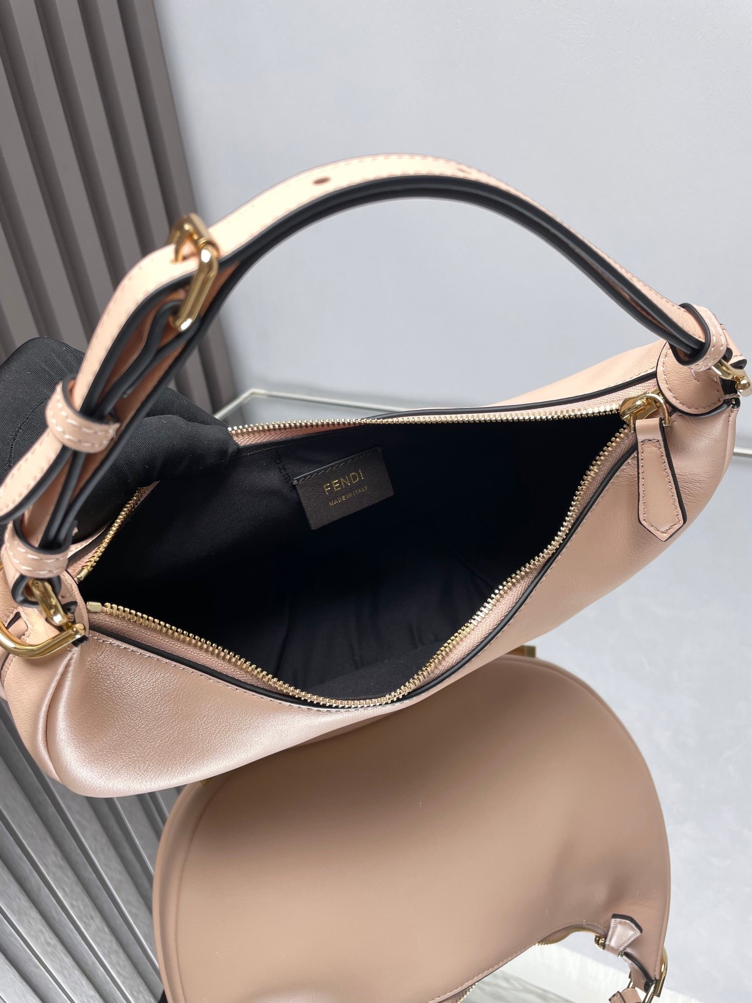 Fendi Fendigraphy Medium Bisque Lambskin - Image 8