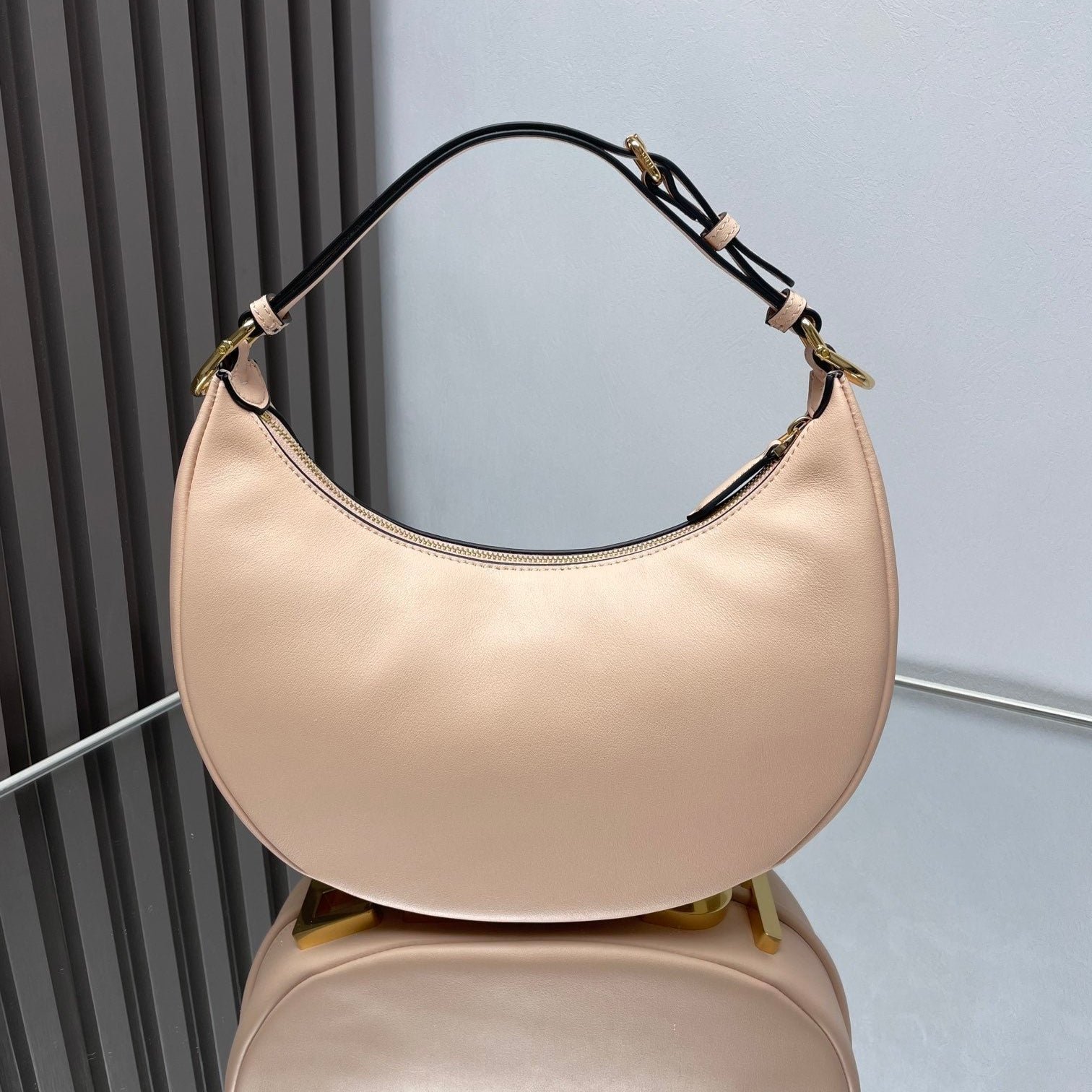Fendi Fendigraphy Medium Bisque Lambskin