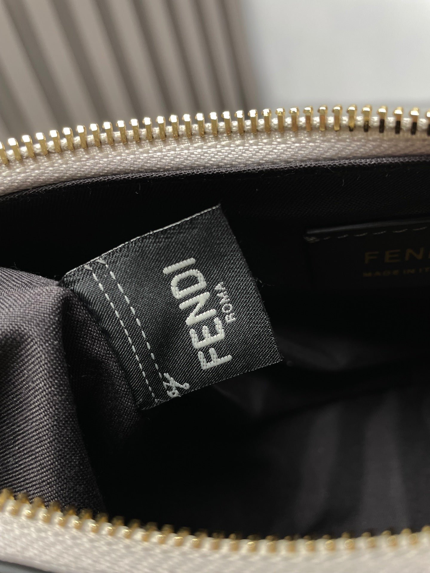 Fendigraphy Medium Silver Metallic Lambskin Bag - Image 7