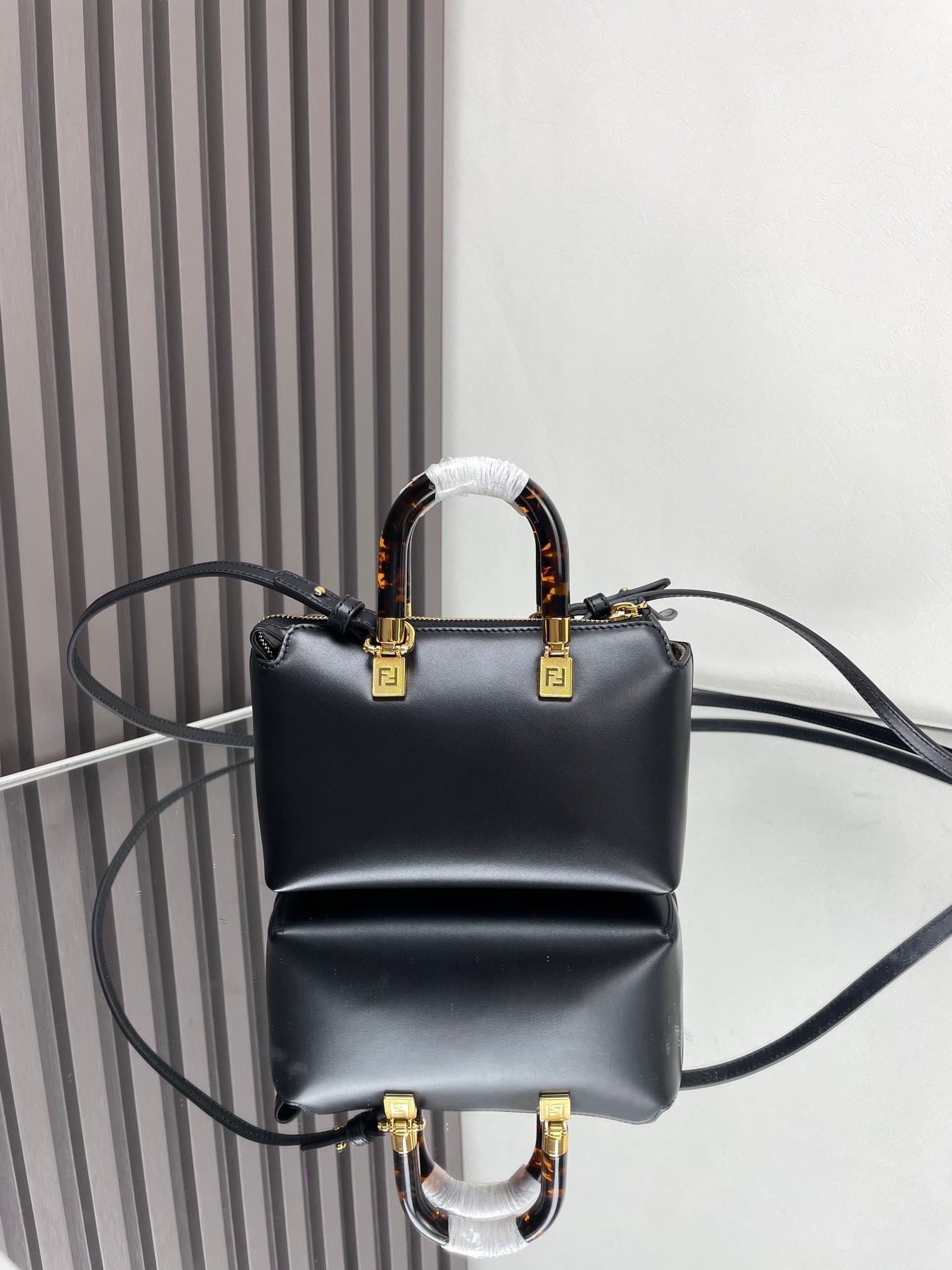 Fendi By The Way Mini Embossed Calfskin Bag - Image 3