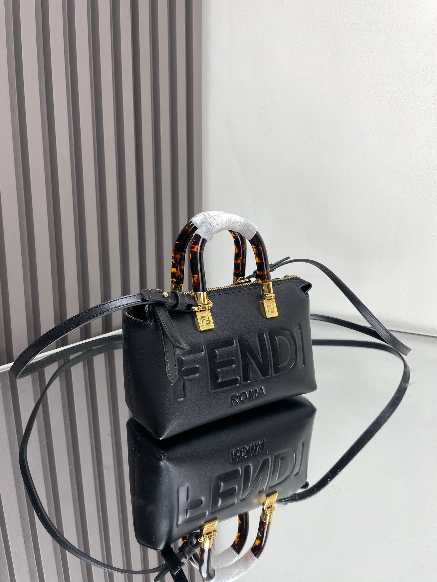 Alternative view of Fendi By The Way Mini Embossed Calfskin Bag