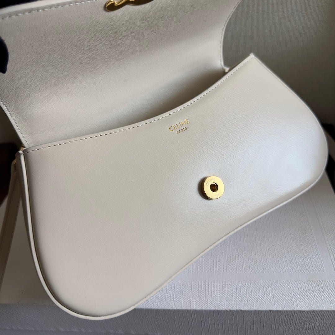 Celine Lola 20 Cream Calfskin Handbag - Image 2