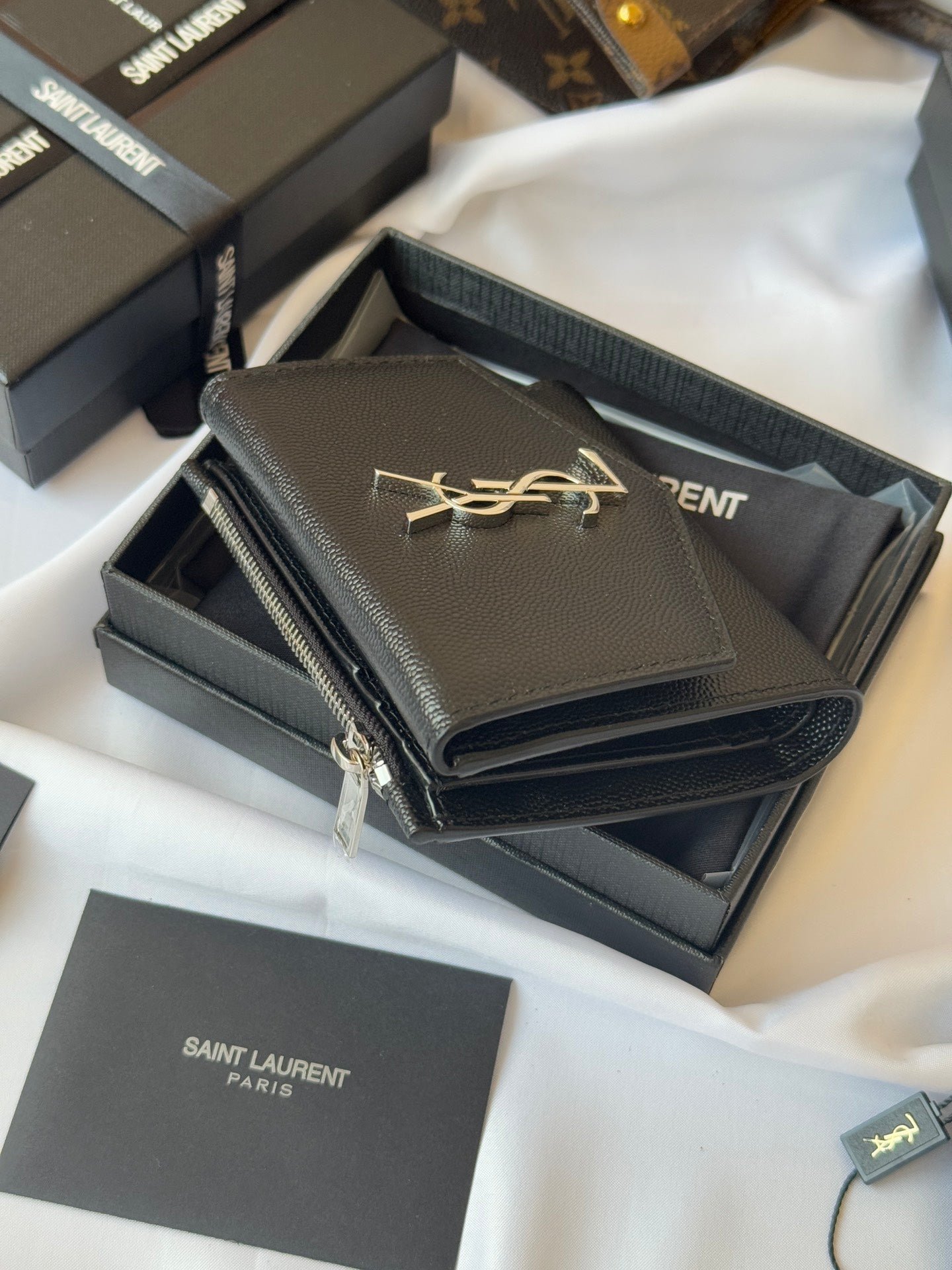 Alternative view of YSL Leather Envelope Wallet