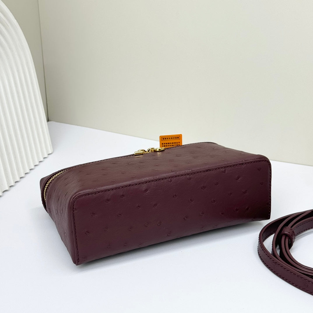 Loro Piana Extra Bag 19 Burgundy Gold - Image 3