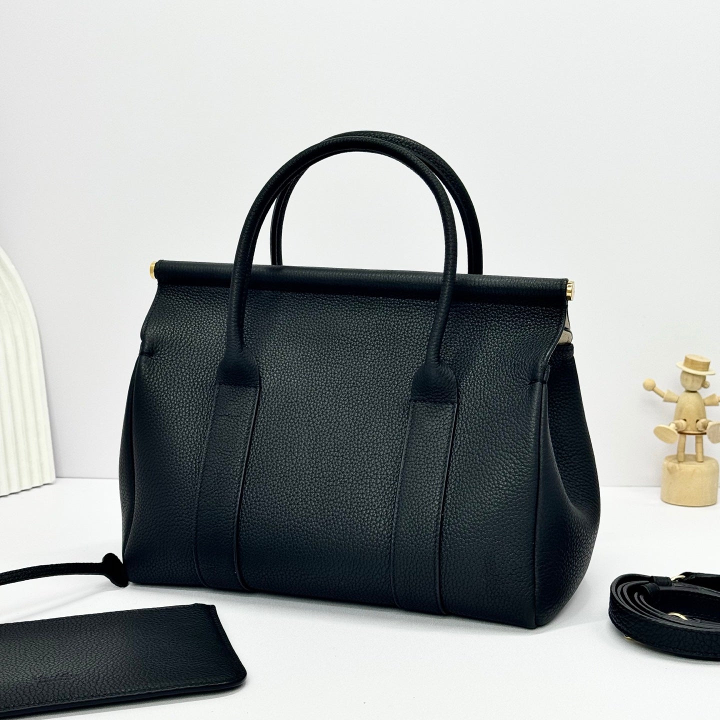 Alternative view of Loro Piana Sesia Matte Grain Purse