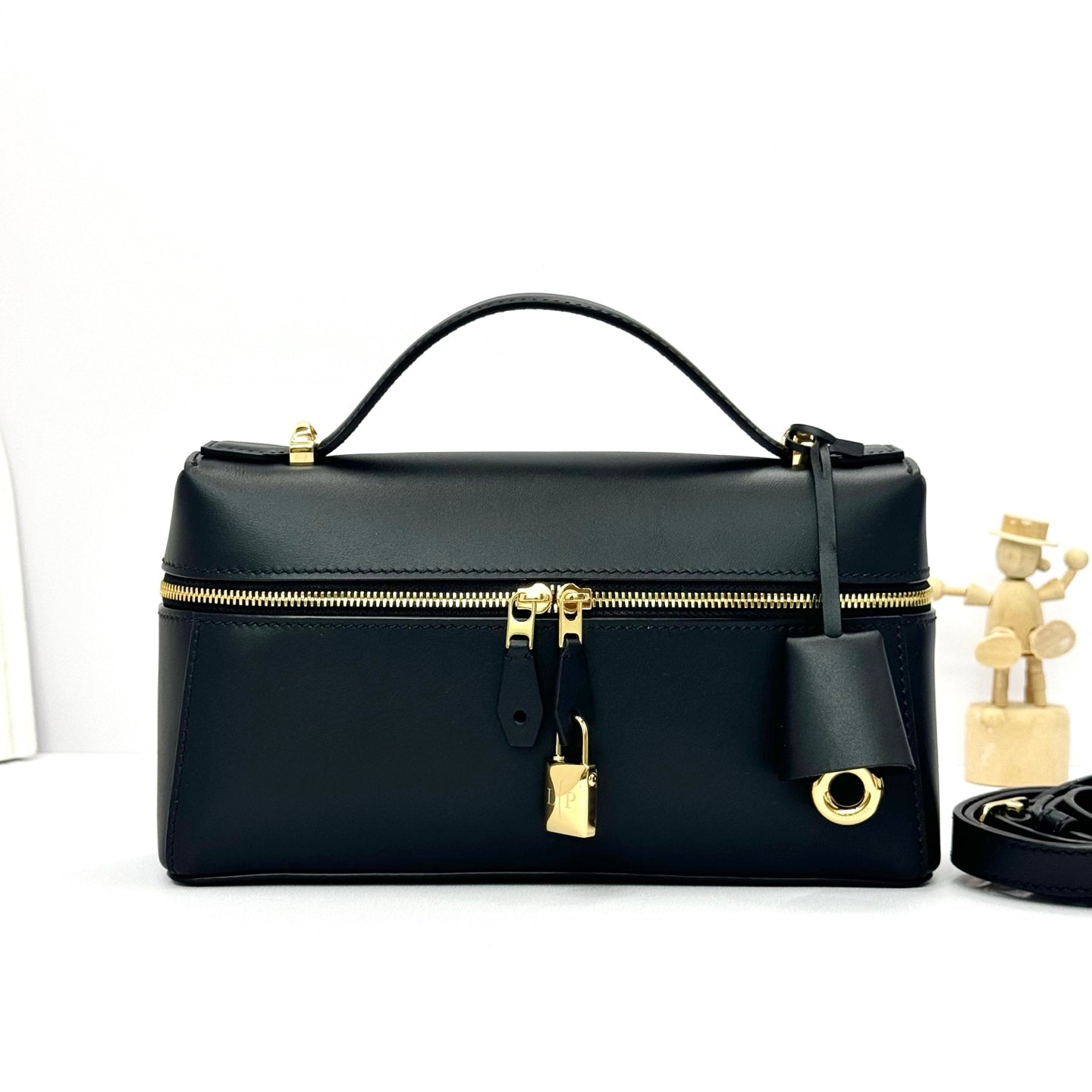 Loro Piana Extra Black Calf Satchel