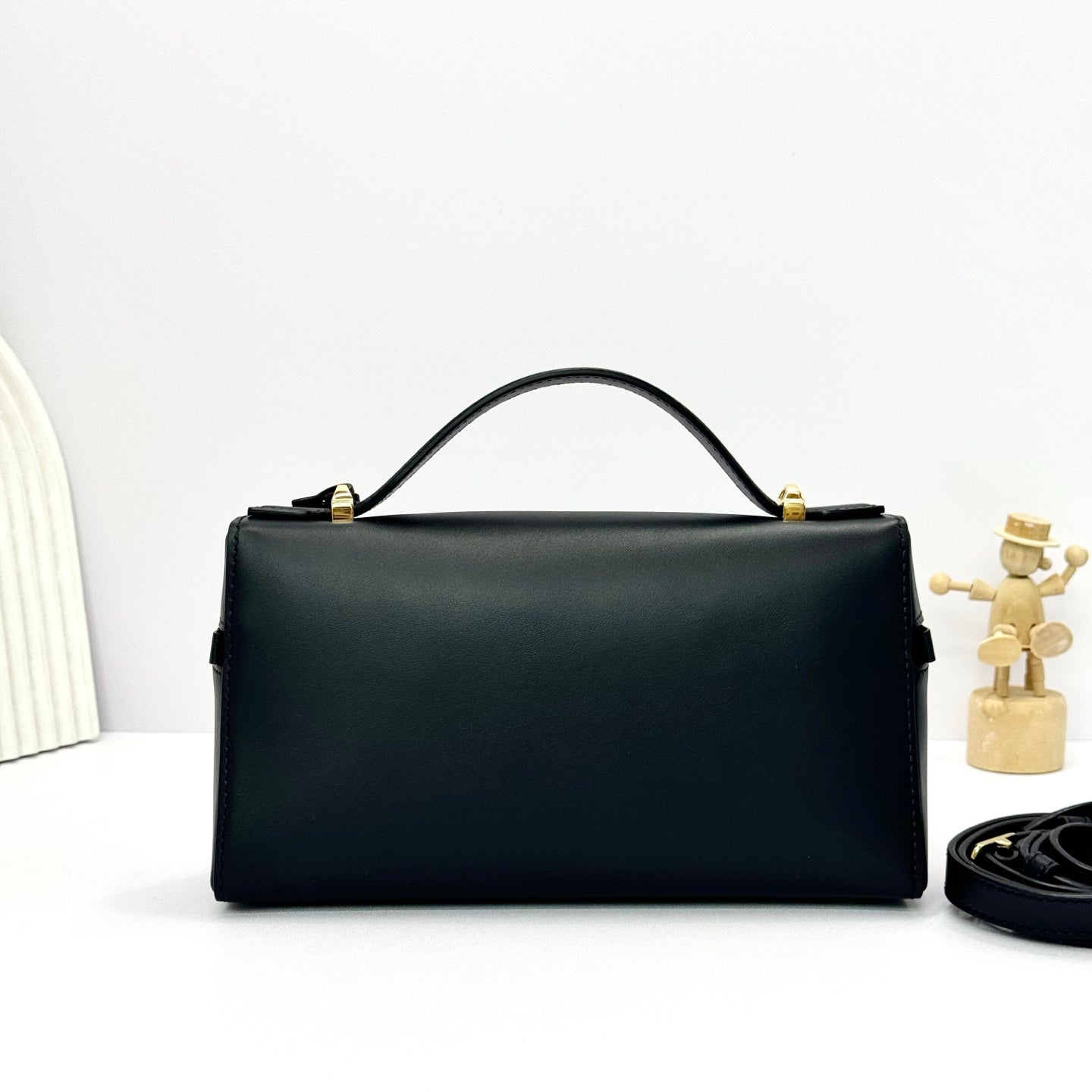 Alternative view of Loro Piana Extra Black Calf Satchel