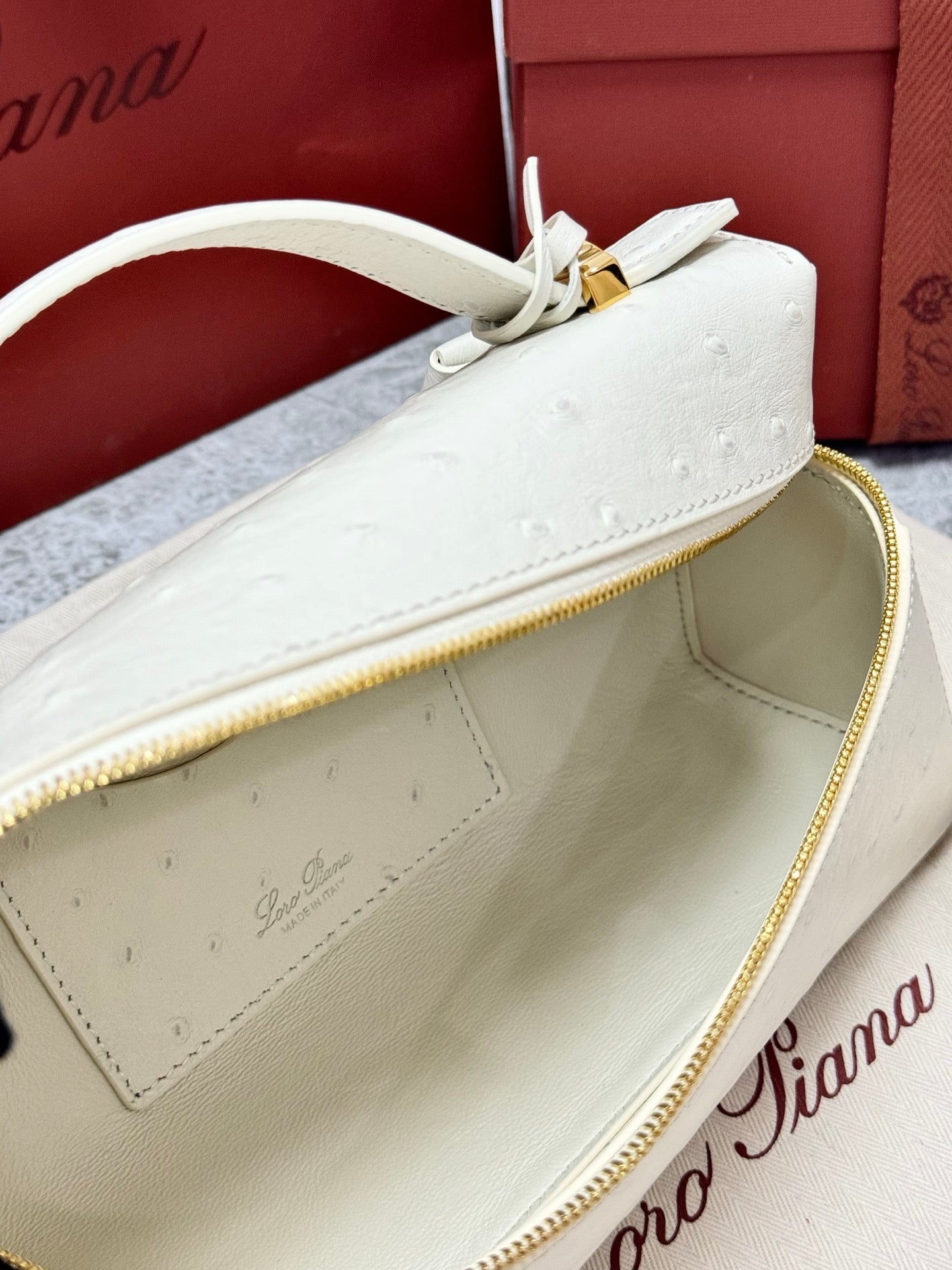 Loro Piana Extra White Ostrich Case - Image 6