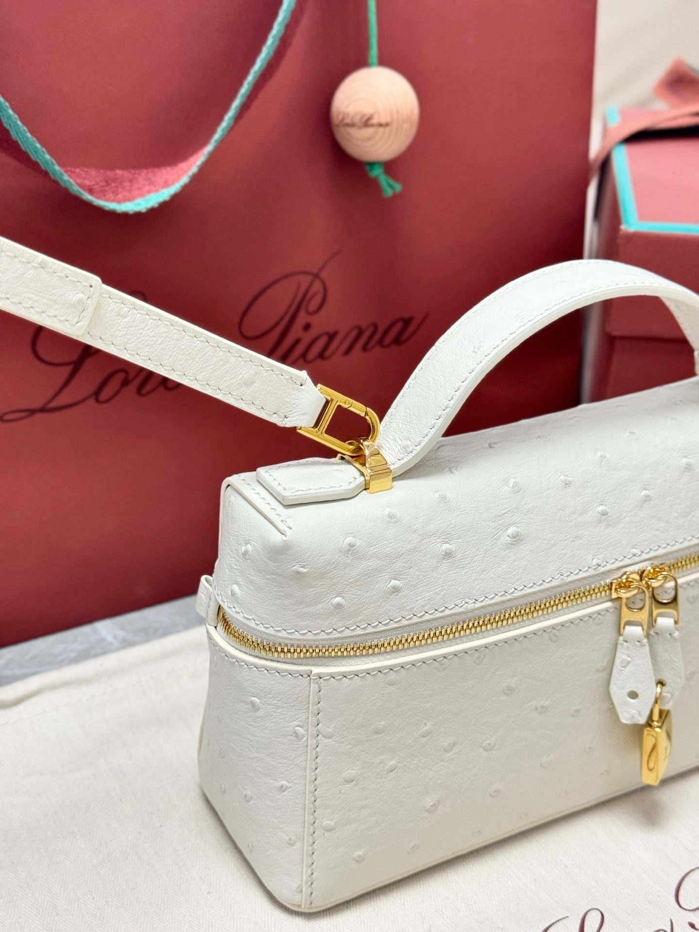 Loro Piana Extra White Ostrich Case - Image 7