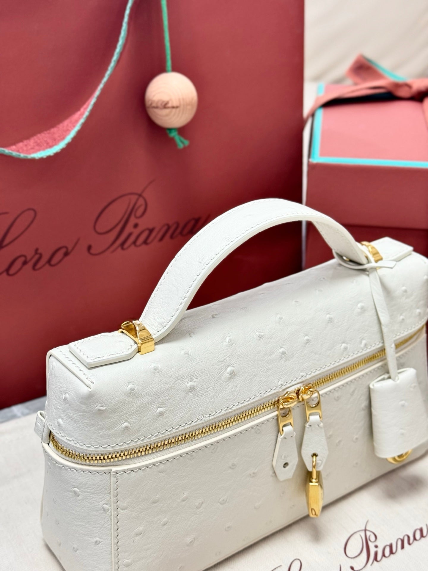 Loro Piana Extra White Ostrich Case - Image 9