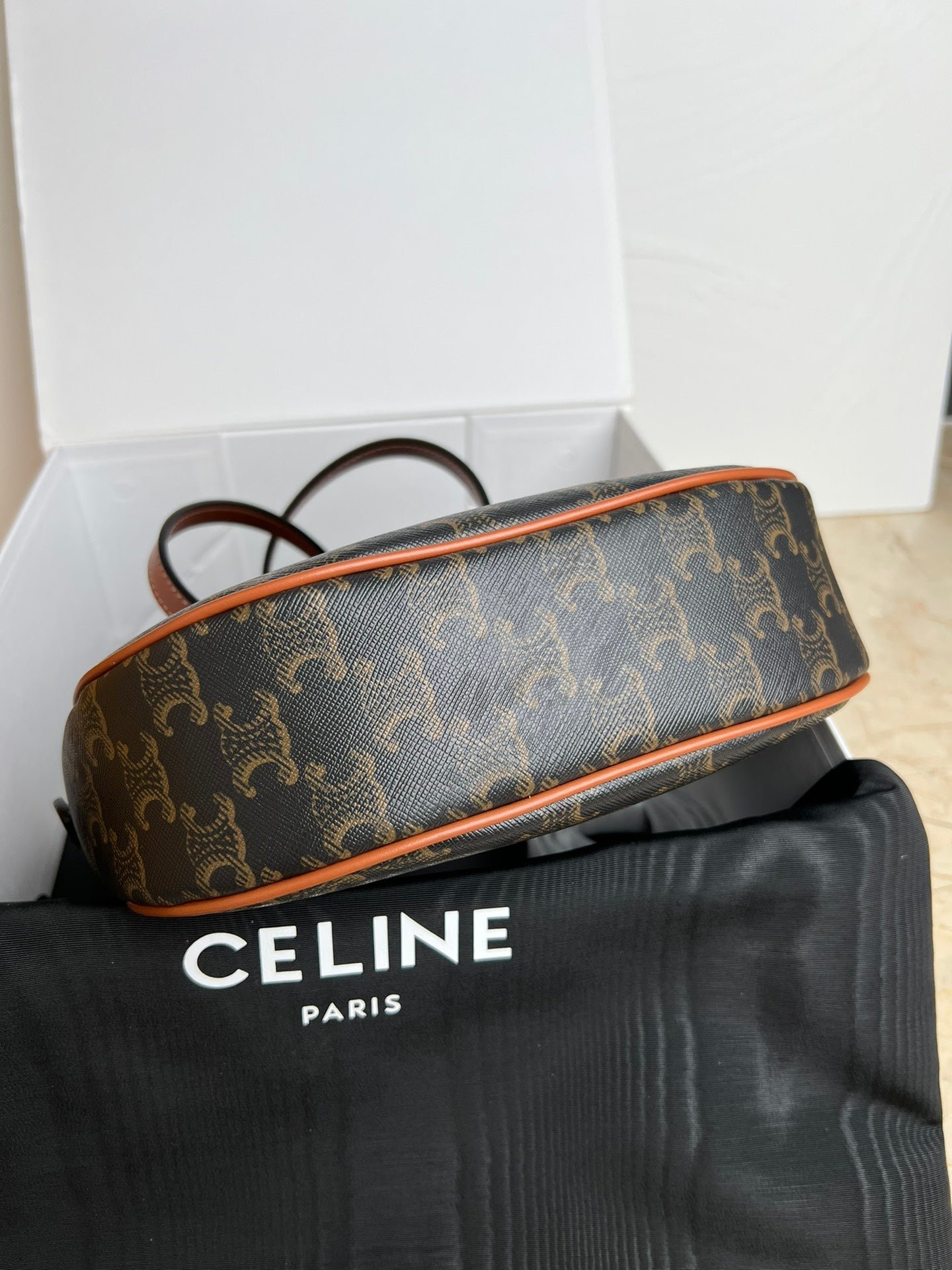 Celine Heloise 23 Canvas Hobo Bag - Image 3