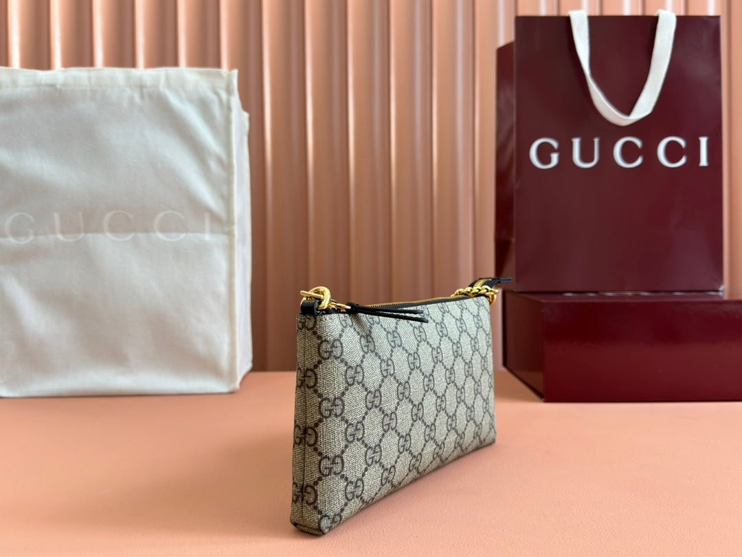 GUCCI GG Zip Chain Crossbody Bag - Image 4