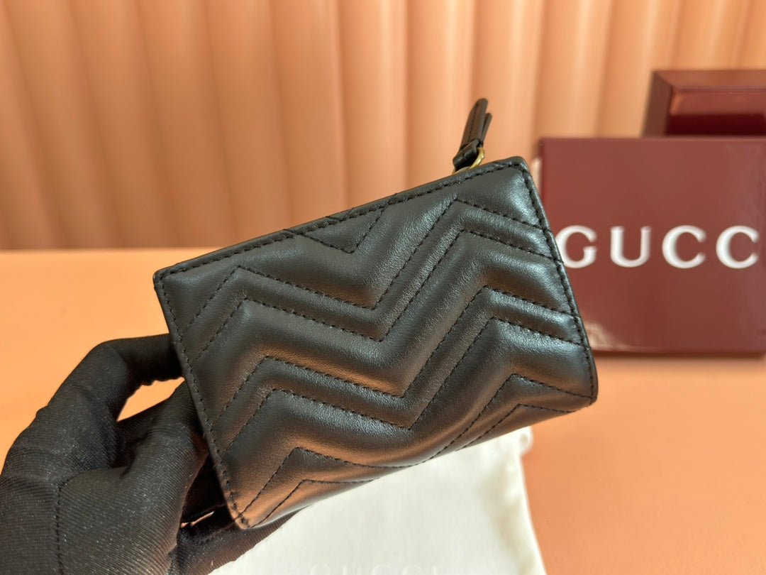Alternative view of GUCCI MEDIUM DOUBLE G WALLET 11.5 IN BLACK SMOOTH CALFSKIN