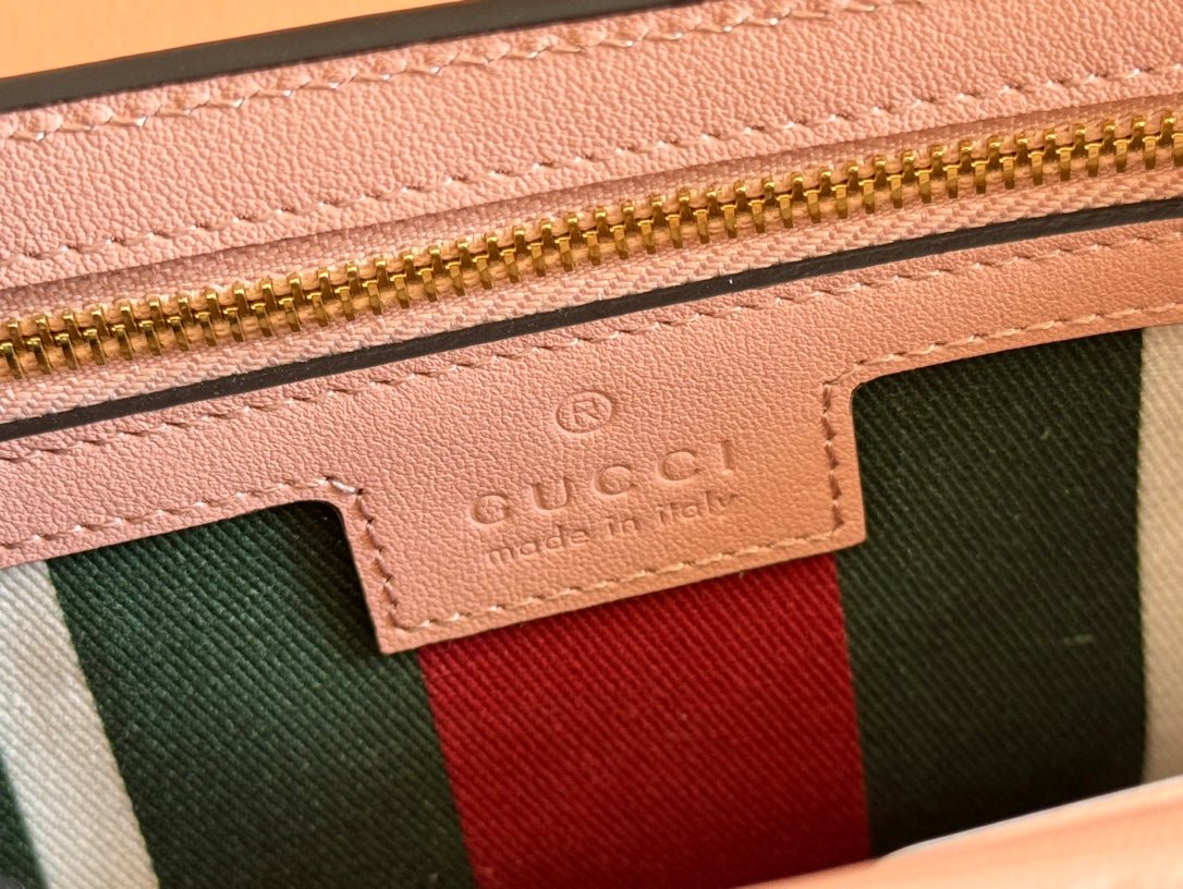 GUCCI Pink GG Canvas Crossbody Bag - Image 7