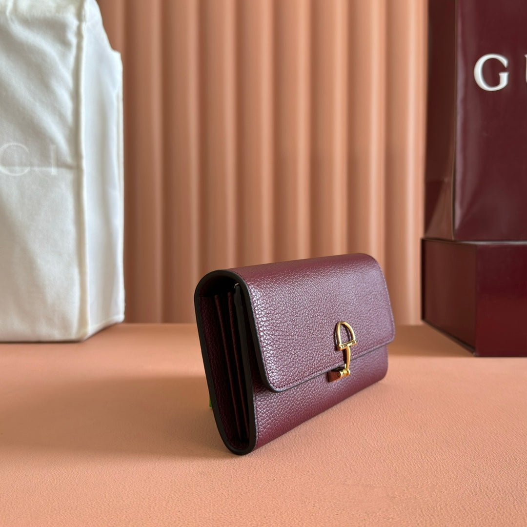 Alternative view of GUCCI SOFTBIT CONTINENTAL WALLET 19 IN ROSSO ANCORA RED CALFSKIN GOLD HARDWARE