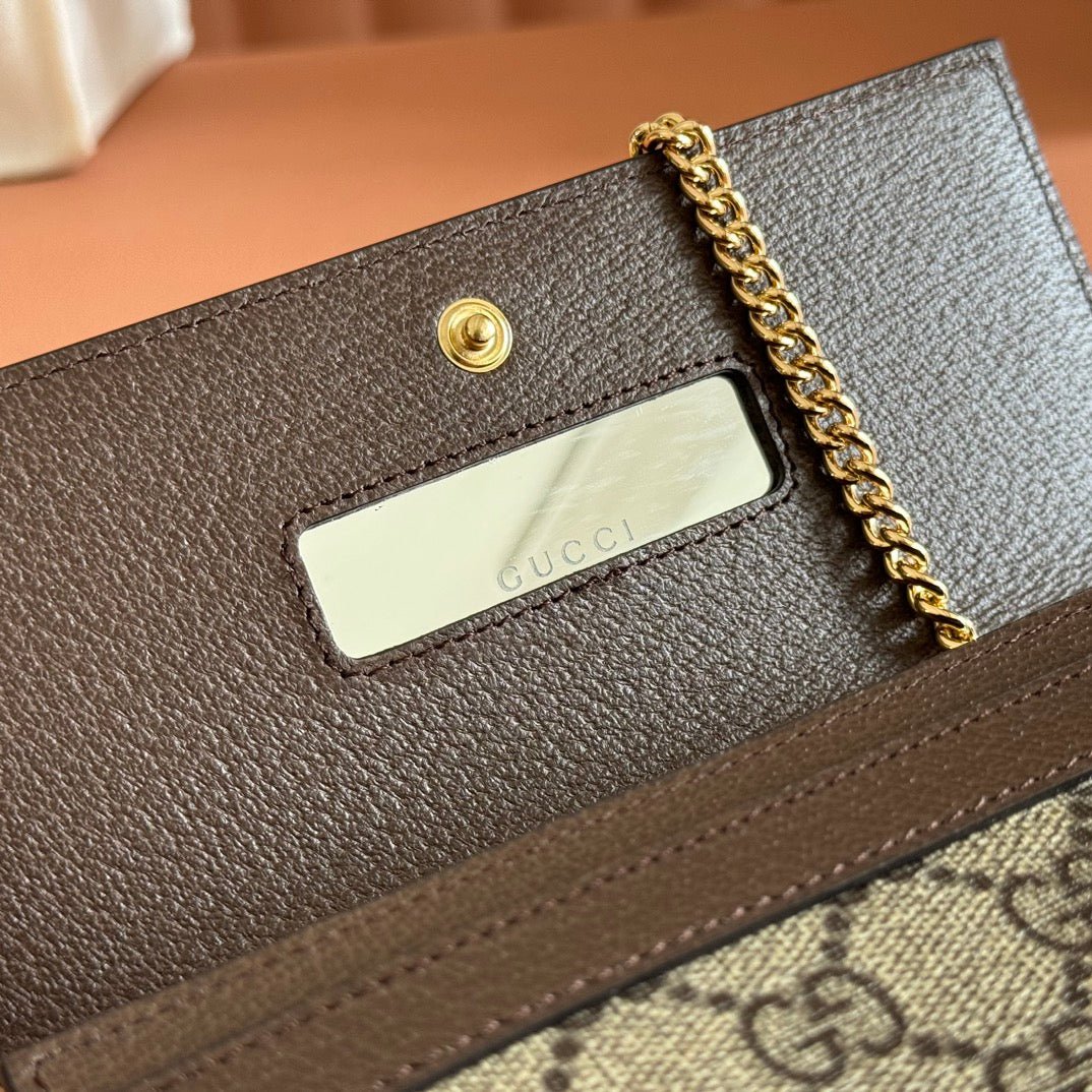 GUCCI GG Chain Flap Crossbody Bag - Image 9