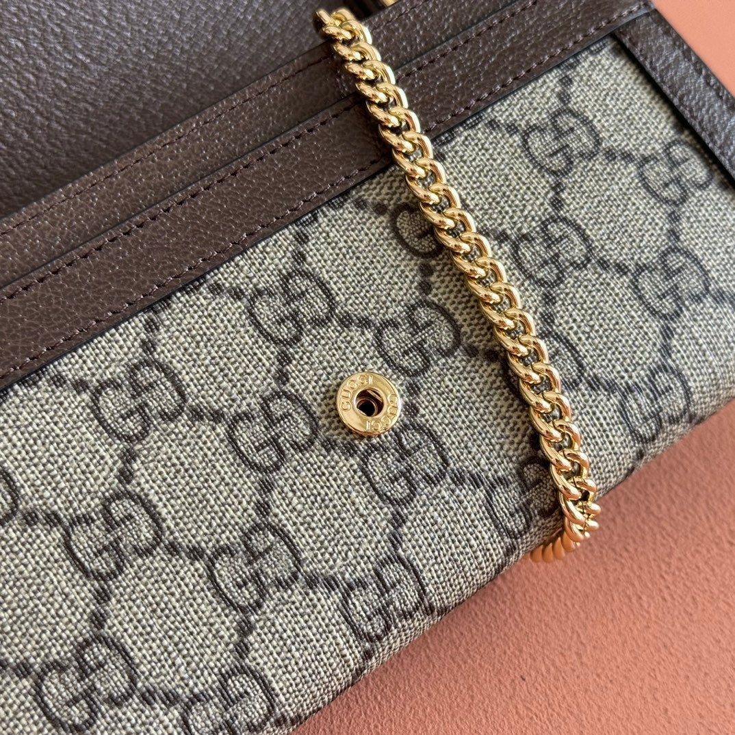 GUCCI GG Chain Flap Crossbody Bag - Image 7