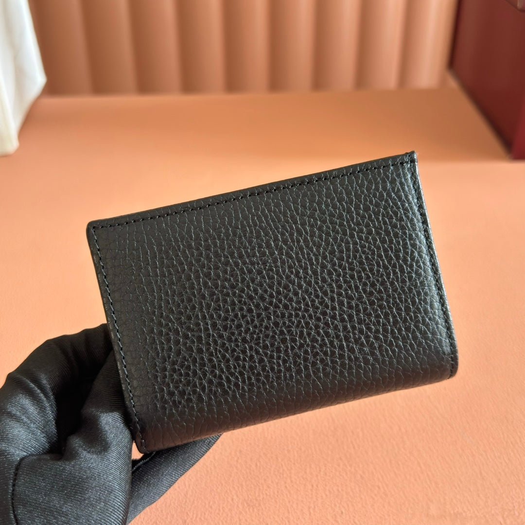 Alternative view of GUCCI MARMONT SMALL WALLET 11 BLACK IN CALFSKIN