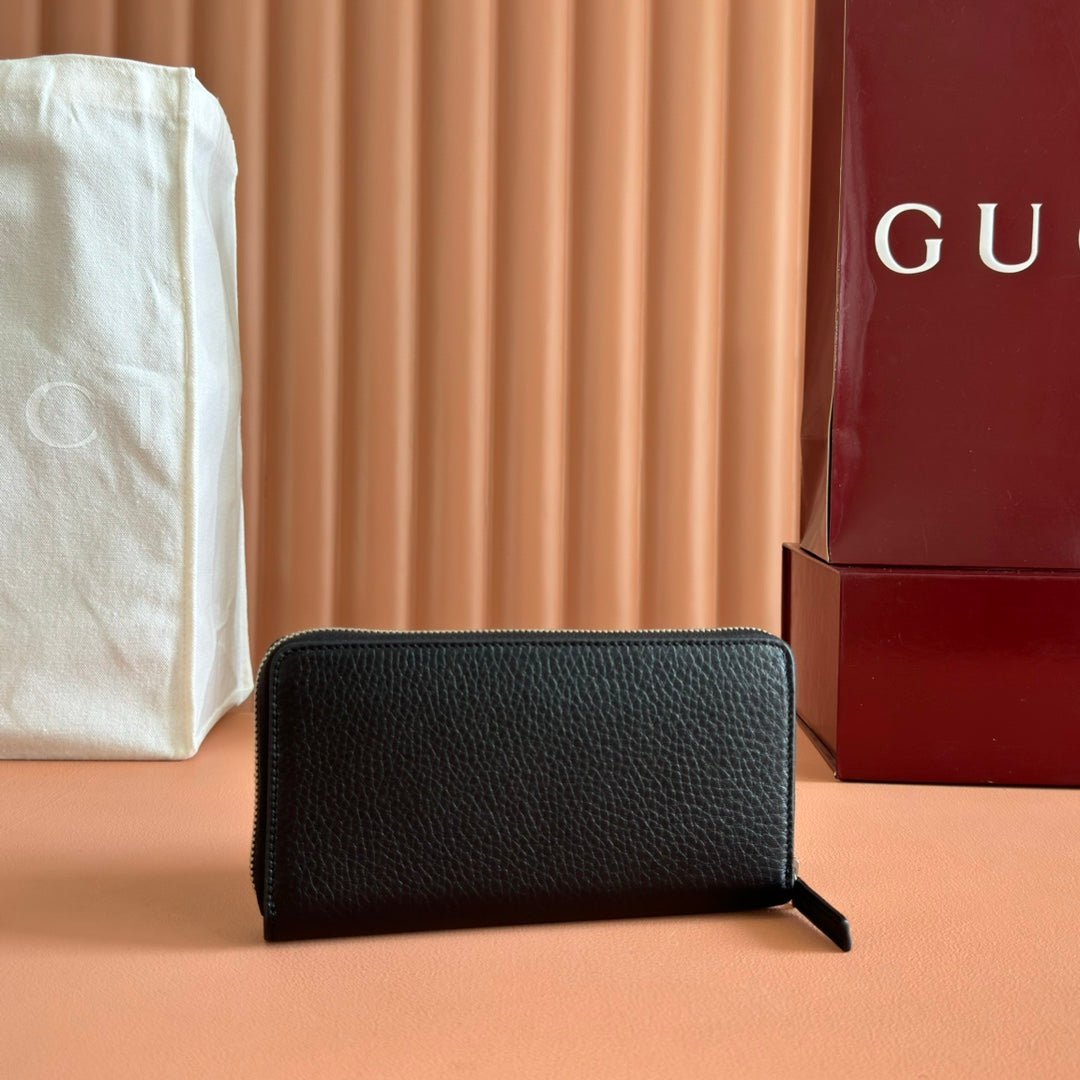 Alternative view of GUCCI MARMONT 19 LONG WALLET IN BLACK CALFSKIN SILVER HARDWARE