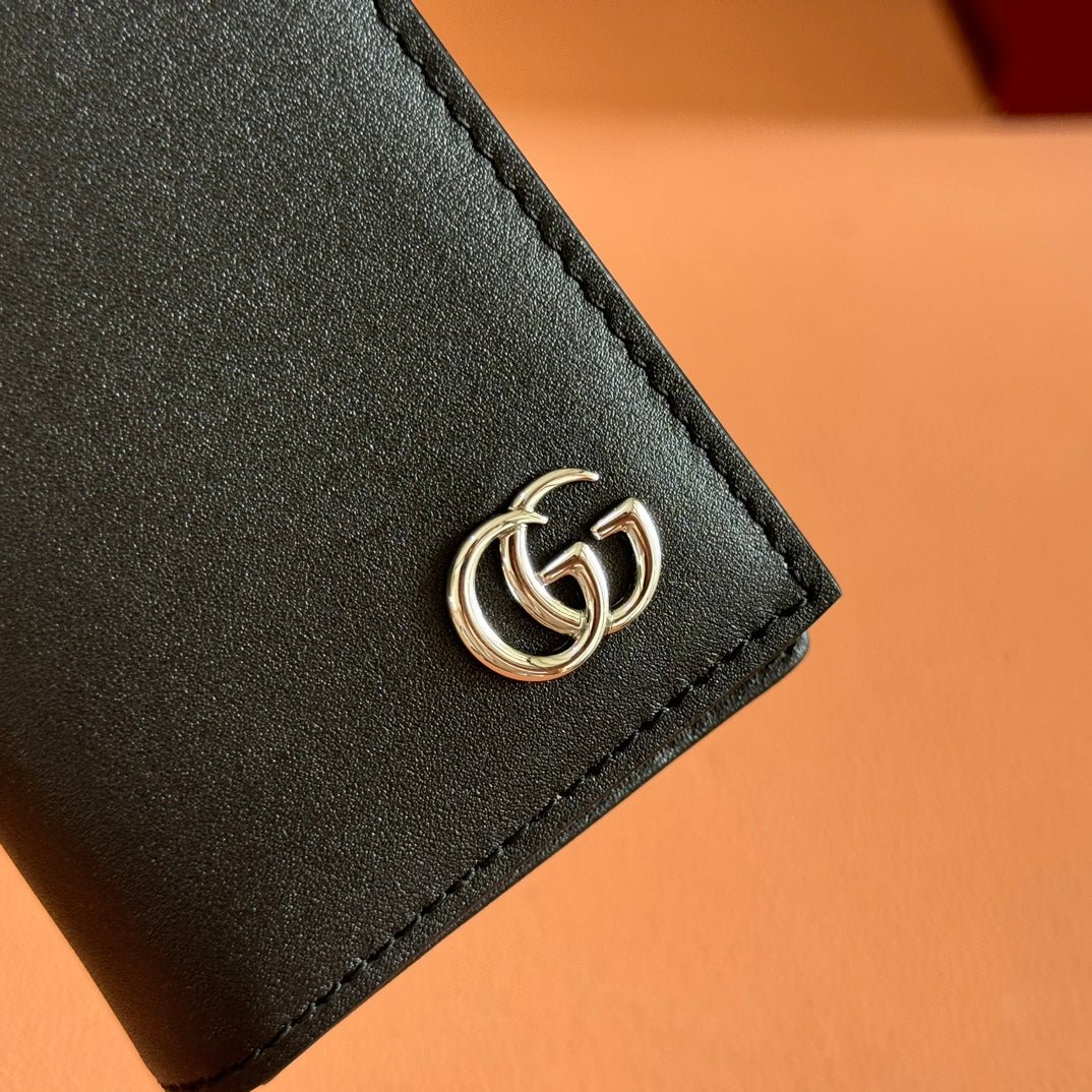Alternative view of GUCCI 25S MARMONT WALLET BAG 10 IN BLACK CALFSKIN