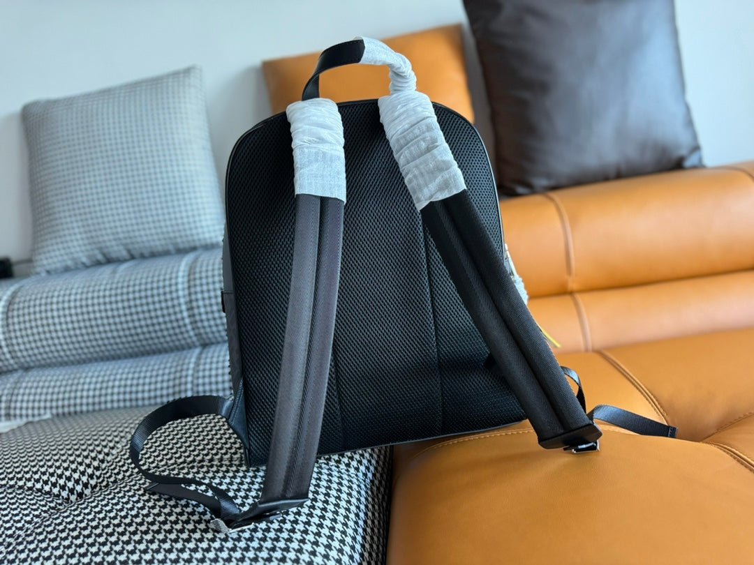 Alternative view of Fendi 44 Mini Backpack Black Jacquard Calfskin