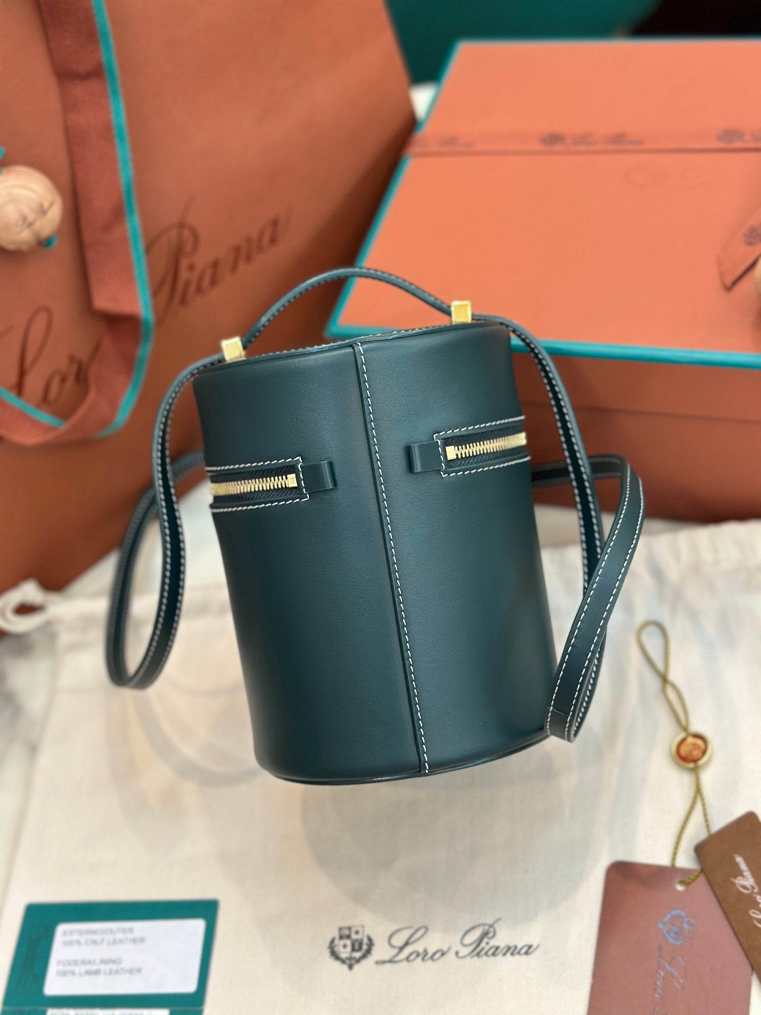 Alternative view of Loro Piana Extra Case 16 Peacock Blue