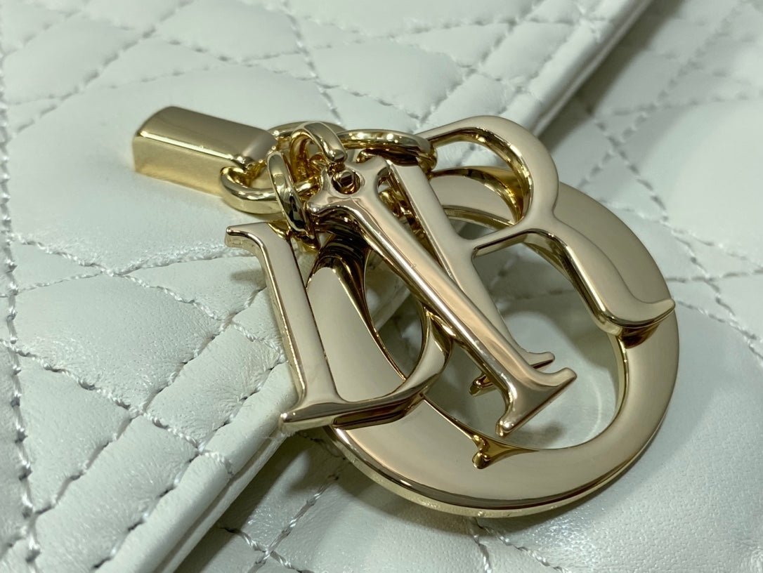 Dior Miss CD Top Handle White Lambskin Bag - Image 8
