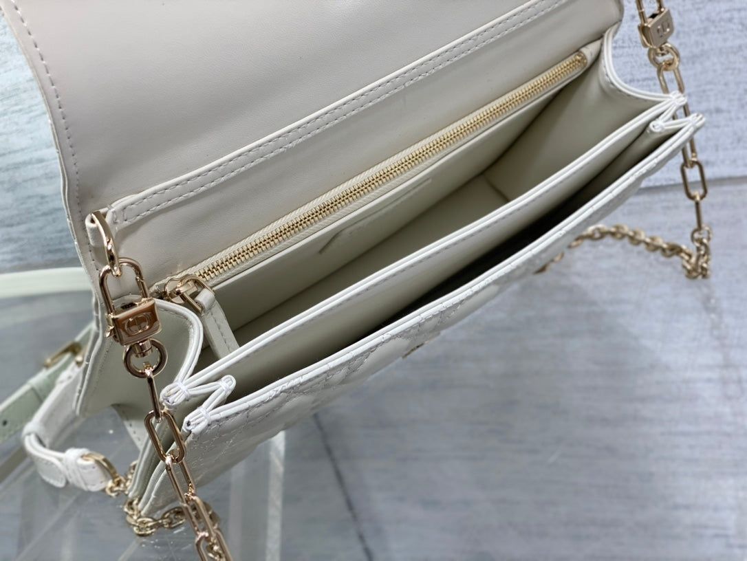 Alternative view of Dior Miss CD Top Handle White Lambskin Bag