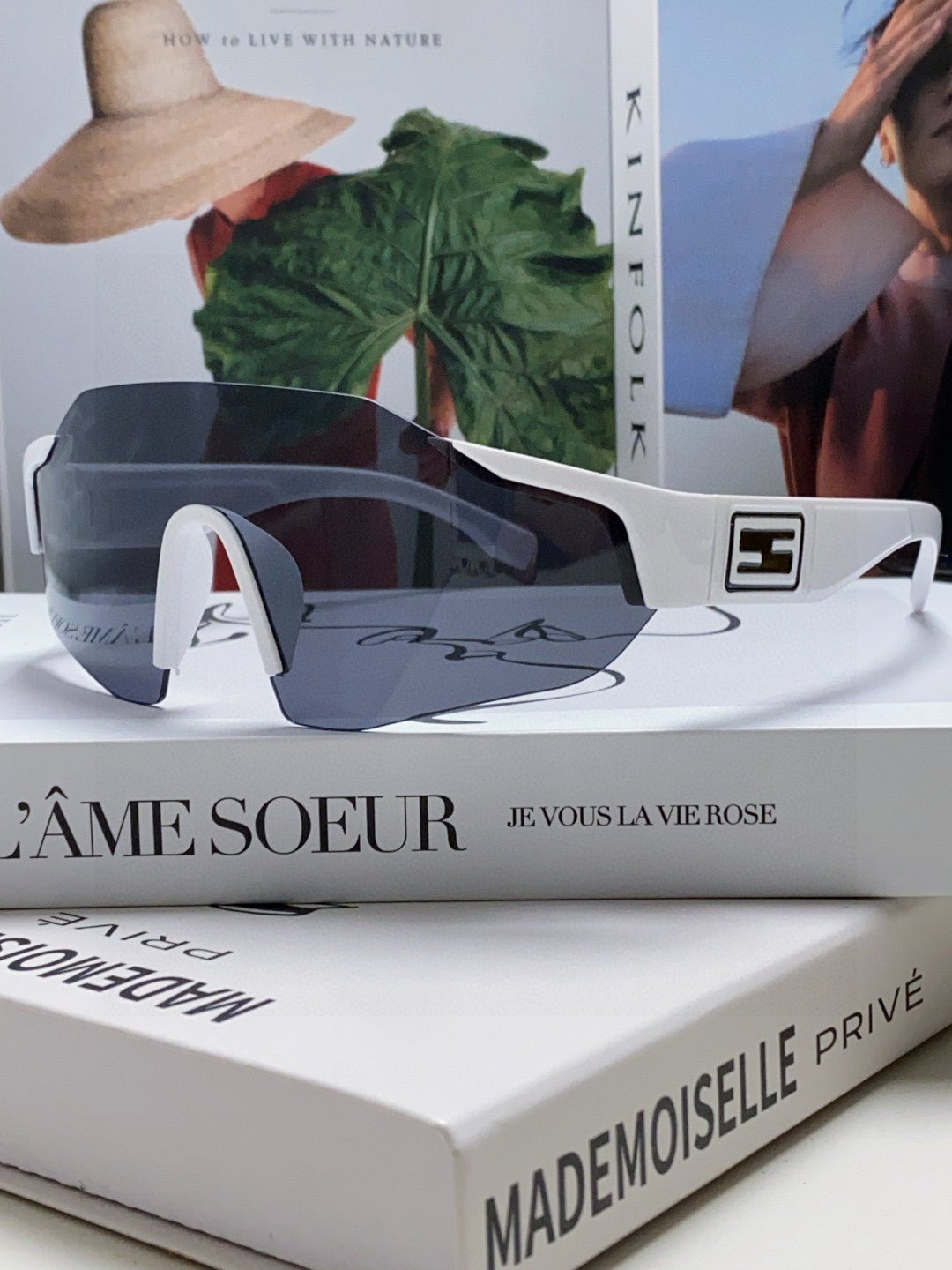 Alternative view of FENDI Frameless Integrated Mirror-Like Sunglasses