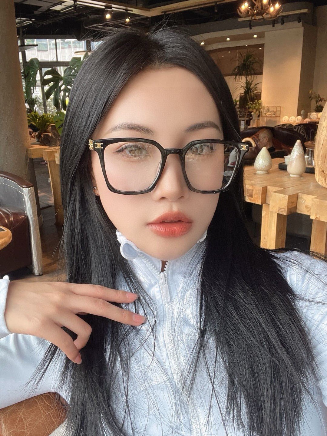 TRIOMPHE SUNGLASS 497818 IN SILVER METAL LIGHT BROWN LENSES - Image 6