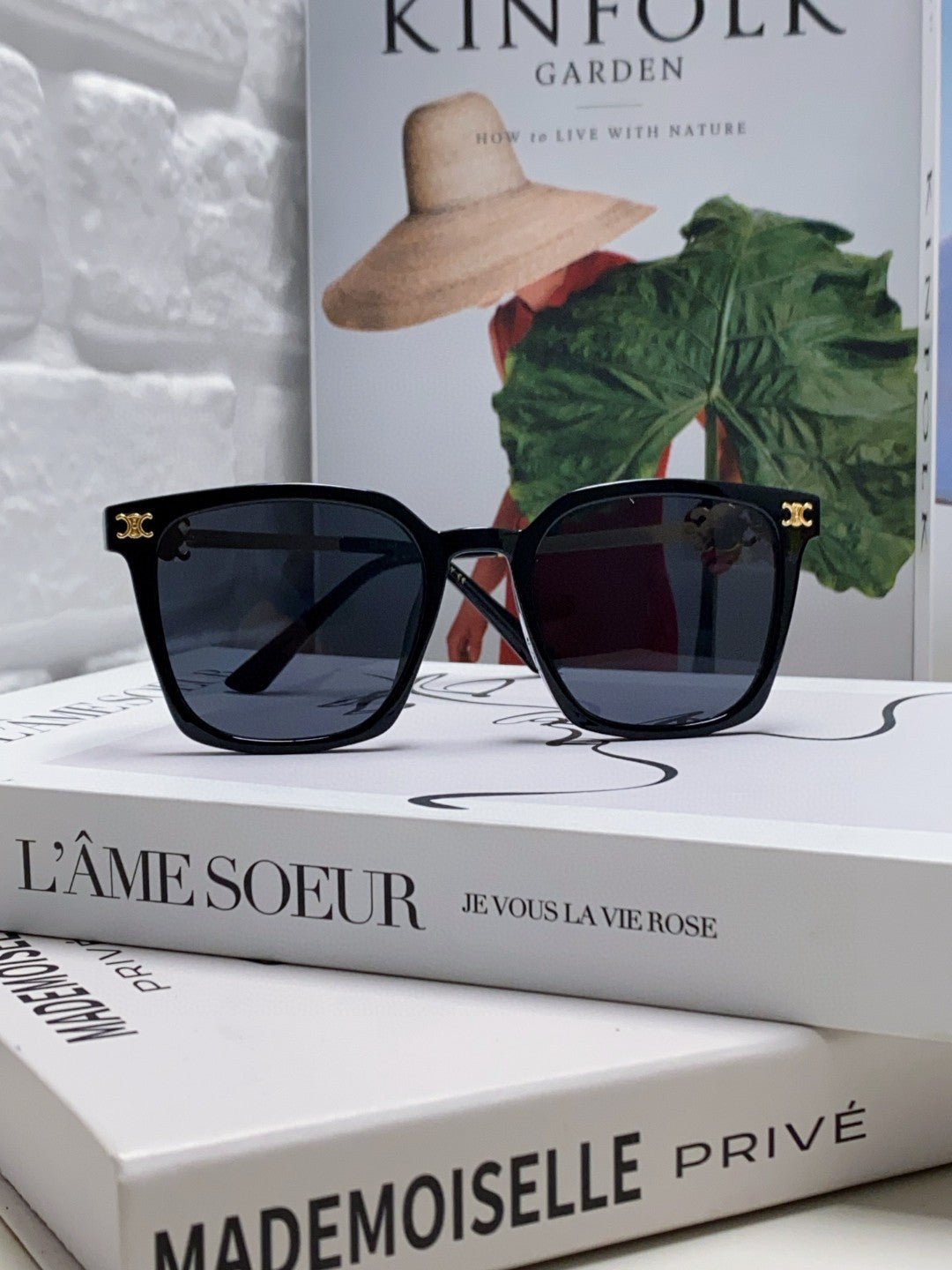 CELINE Black Solid Lens Eyewear - Image 3